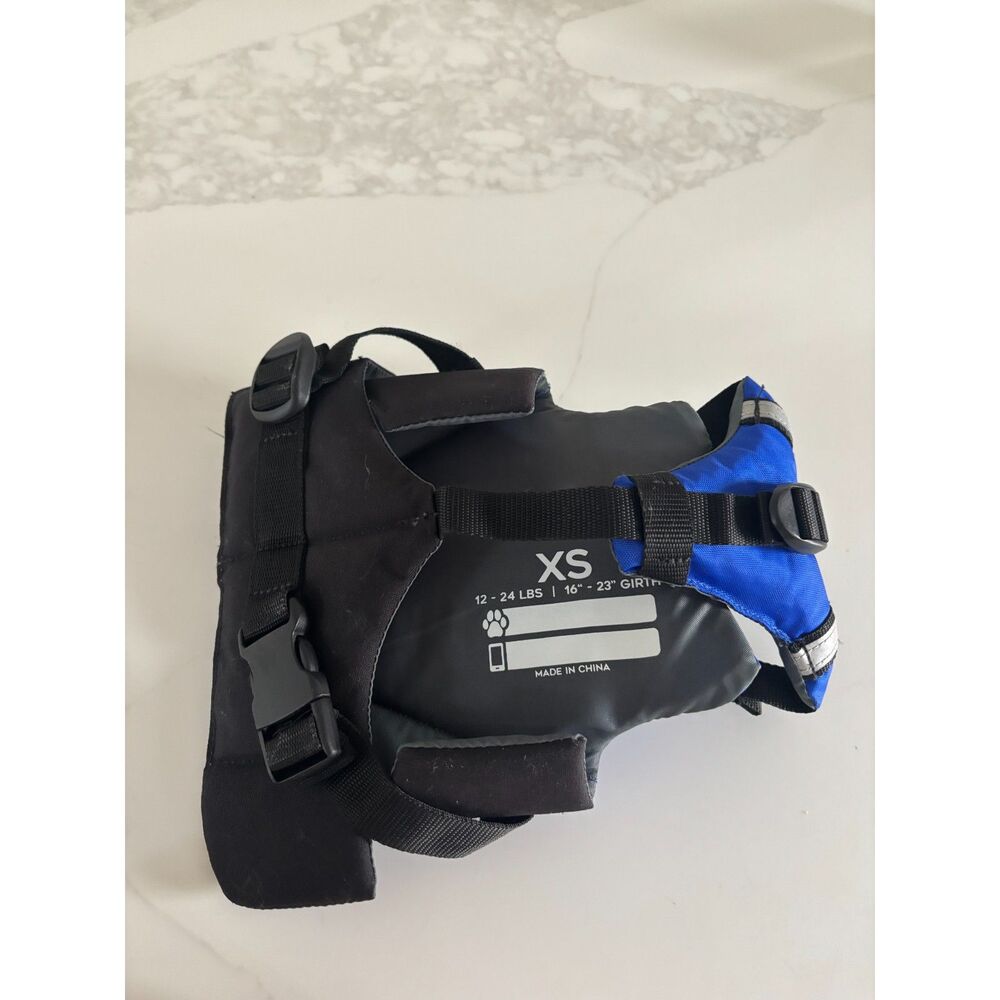 L.L. Bean Dog Flotation Device Life Jacket Blue PFD Vest